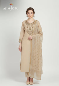 Ajso-285 Unstitched 3 Pcs Shirt Dupatta Trouser