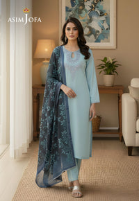 Ajso-287 Unstitched 3 Pcs Shirt Dupatta Trouser