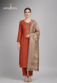 Ajso-289 Unstitched 3 Pcs Shirt Dupatta Trouser
