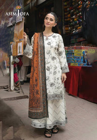 Ajso-301 Unstitched 3 Pcs Shirt Dupatta Trouser