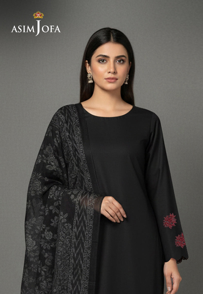 AJSO-324 Unstitched 3 Pcs Shirt Dupatta Trouser