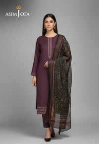 AJSO-325 Unstitched 3 Pcs Shirt Dupatta Trouser