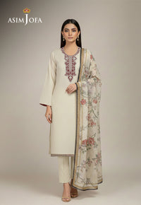 AJSO-349 Unstitched 3 Pcs Shirt Dupatta Trouser