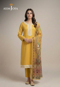 AJSO-370 Unstitched 3 Pcs Shirt Dupatta Trouser