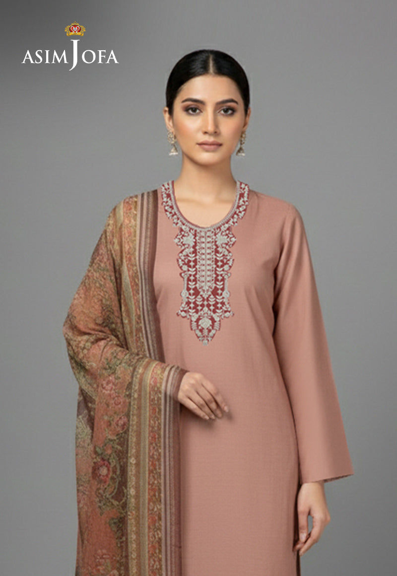 Ajso-373 Unstitched 2 Pcs Shirt Dupatta