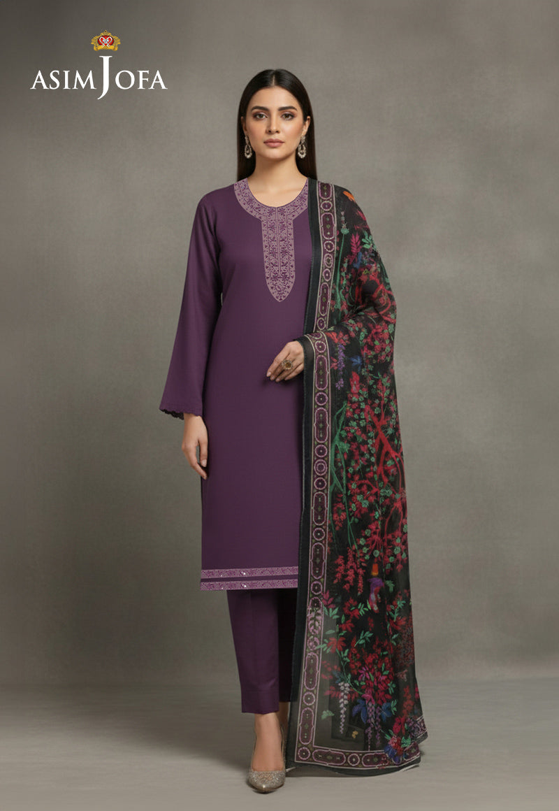 AJSO-387 Unstitched 2 Pcs Shirt Dupatta