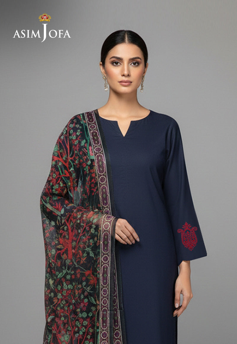 Ajso-403 Unstitched 2 Pcs Shirt Dupatta
