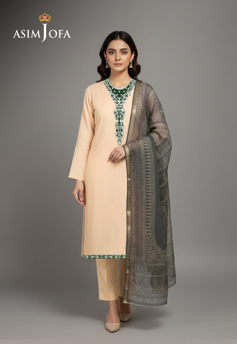 Ajso-409 Unstitched 2 Pcs Shirt Dupatta