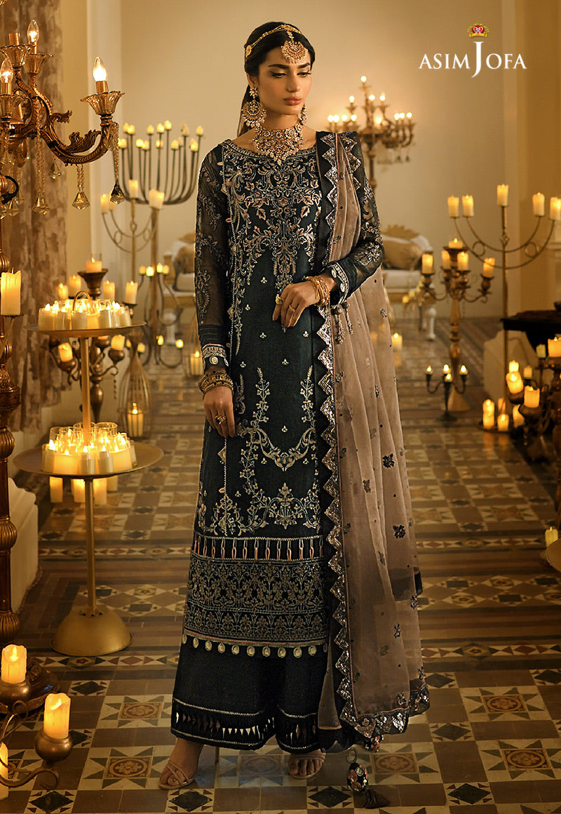 AJST-08 EMBROIDERED ORGANZA 3 PCS