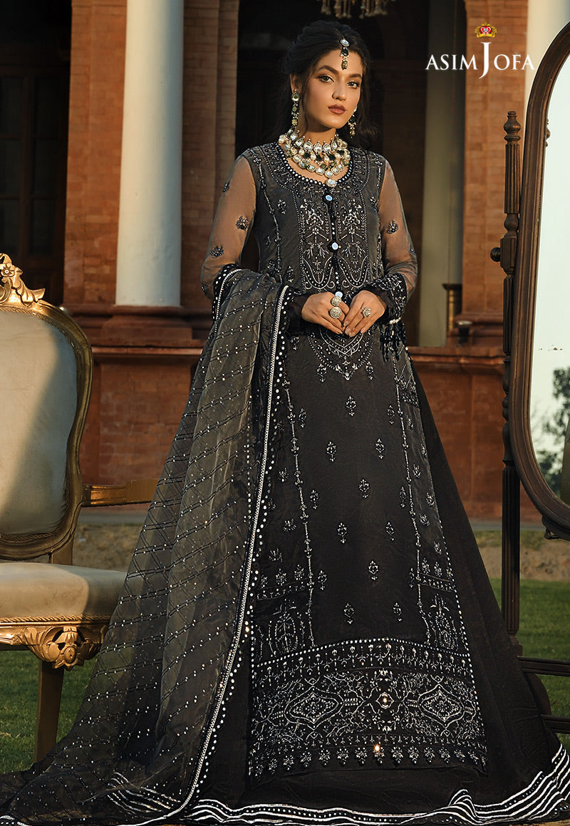 AJST-14 EMBROIDERED ORGANZA 3 PCS