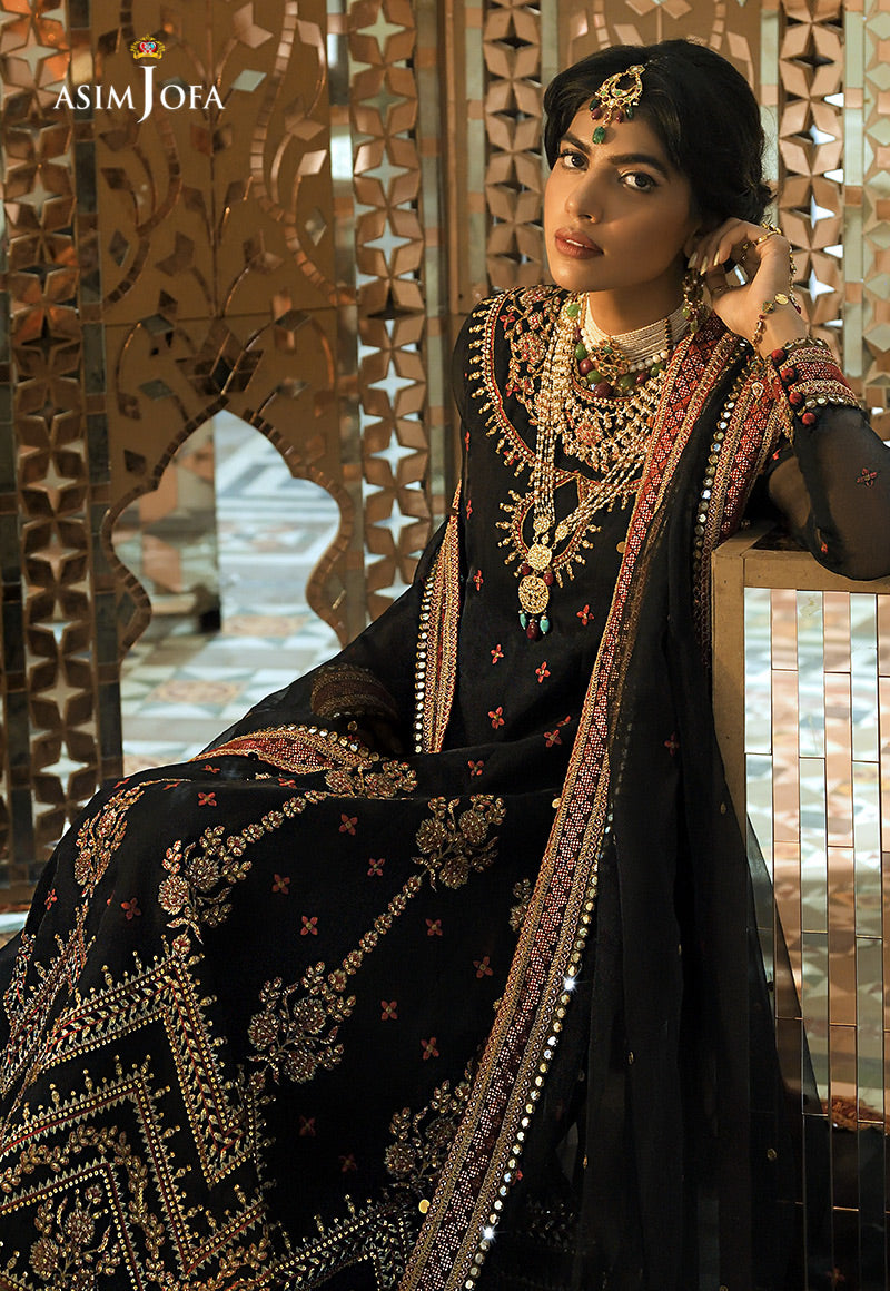 AJST-16 EMBROIDERED CHIFFON 2 PCS