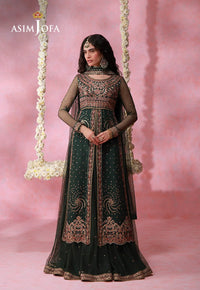 AJULFID-02 Embroidered Net Stitched 3 Pcs