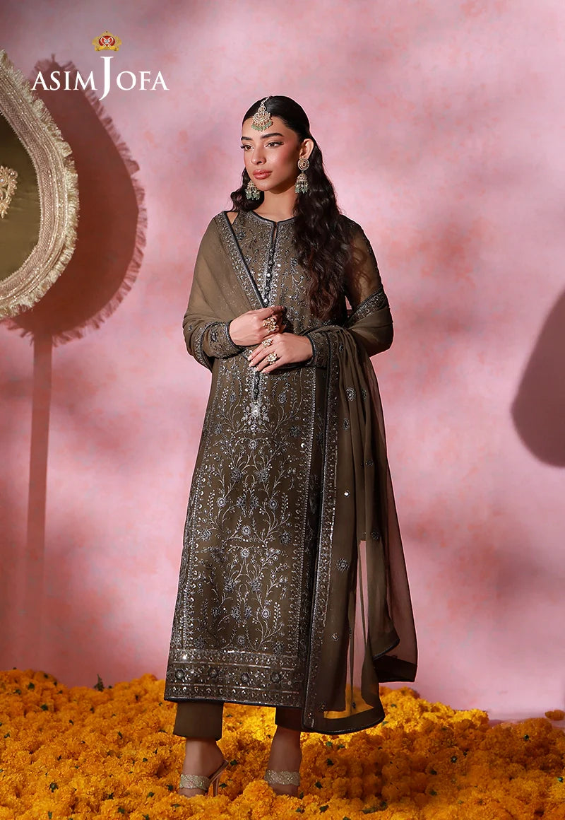 AJUBU-04 Embroidered Jacquard 3 Pcs