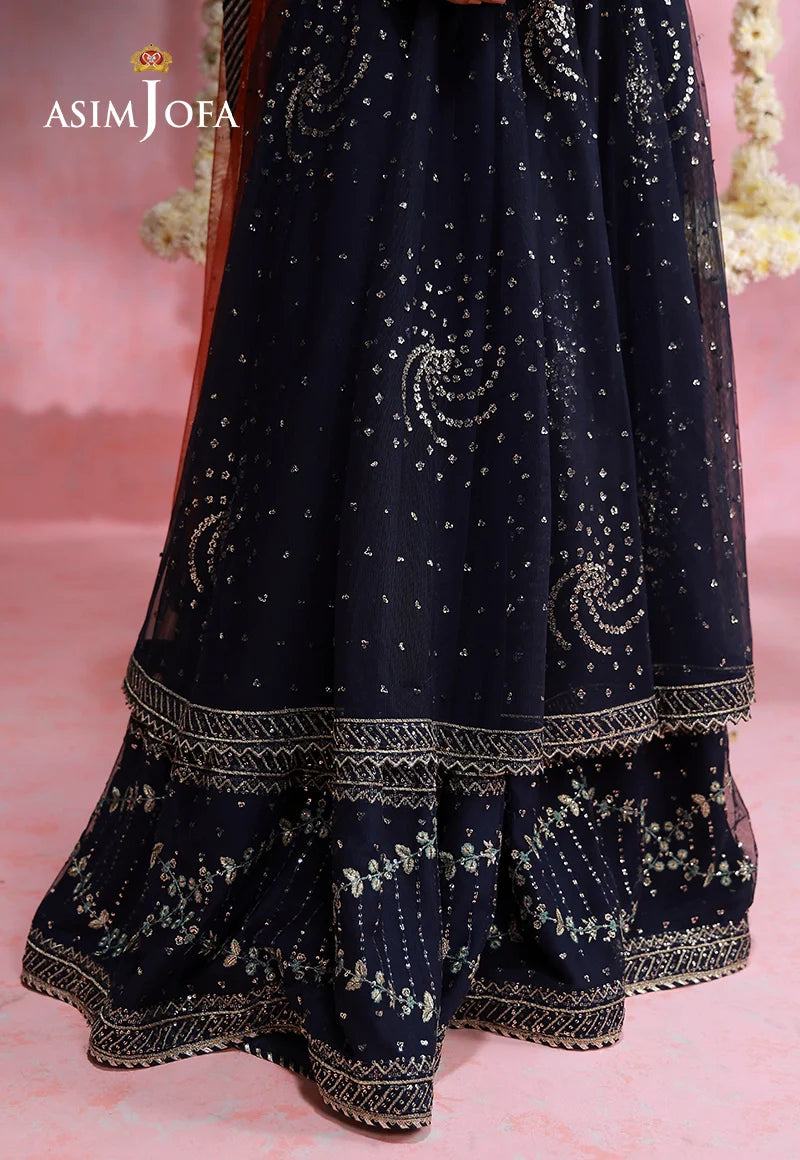AJULFID-05 Embroidered Chiffon Stitched 3 Pcs