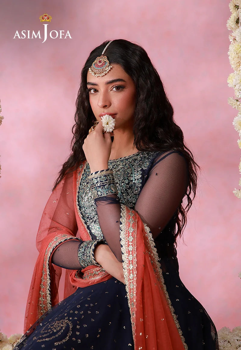 AJULFI-05 Embroidered Chiffon Unstitched 3 Pcs