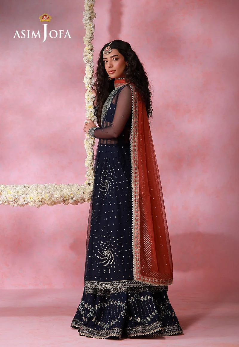 Ajulfid-05 Embroidered Chiffon Stitched 3 Pcs