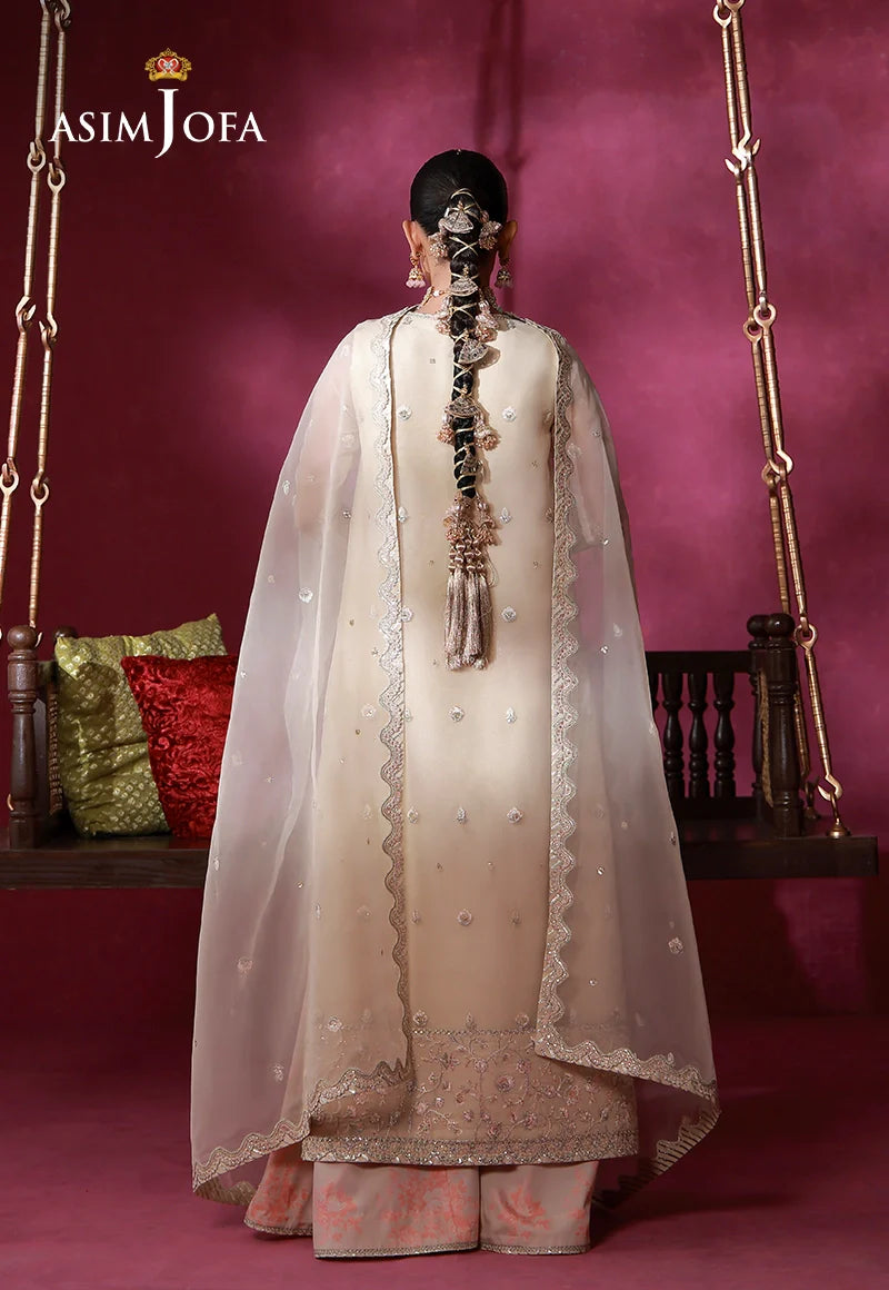 AJULFID-08 Embroidered Organza Stitched 3 Pcs