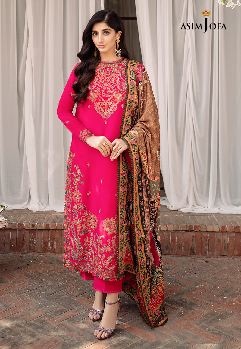 Ajw-05 Embroidered Marina 3 Pcs