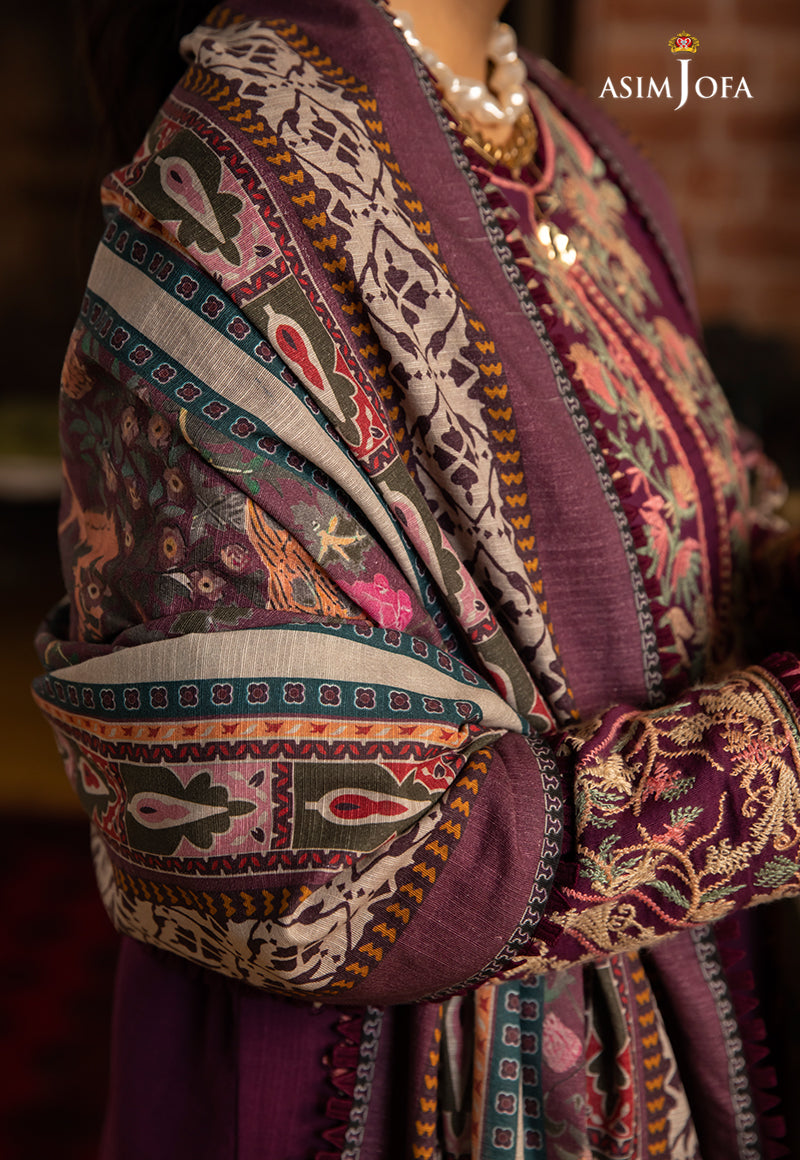 AJW-12 EMBROIDERED KHADDAR 3 PCS