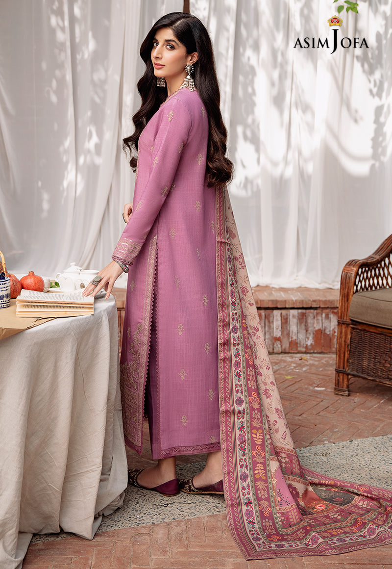 AJW-17 Designers Stitched LINEN 3 PCS