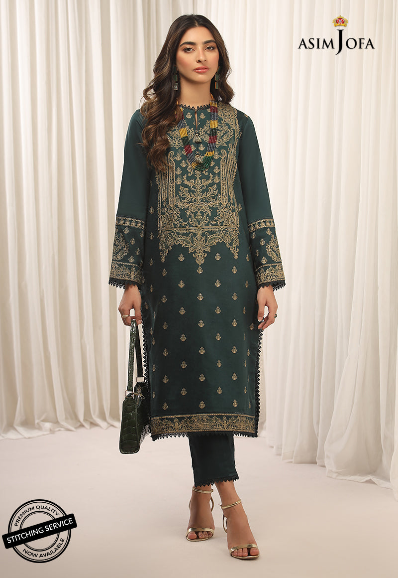 AJWE-06 EMBROIDERED SELF-JACQUARD 2 PCS