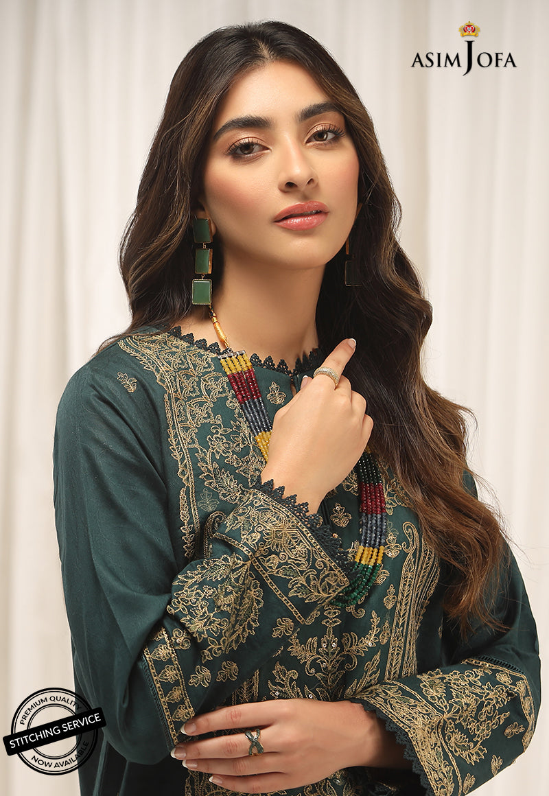 AJWE-06 EMBROIDERED SELF-JACQUARD 2 PCS