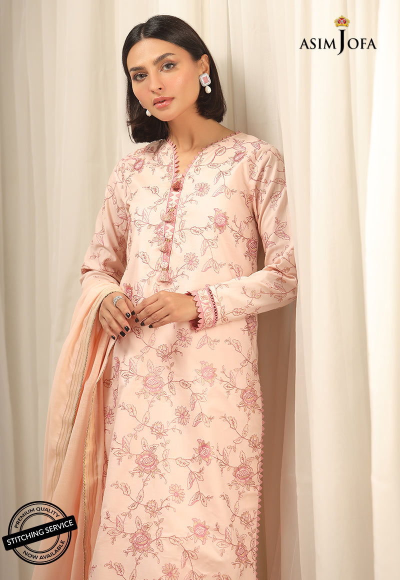 AJPB-177 EMBROIDERED CAMBRIC STITCHED 2 PCS