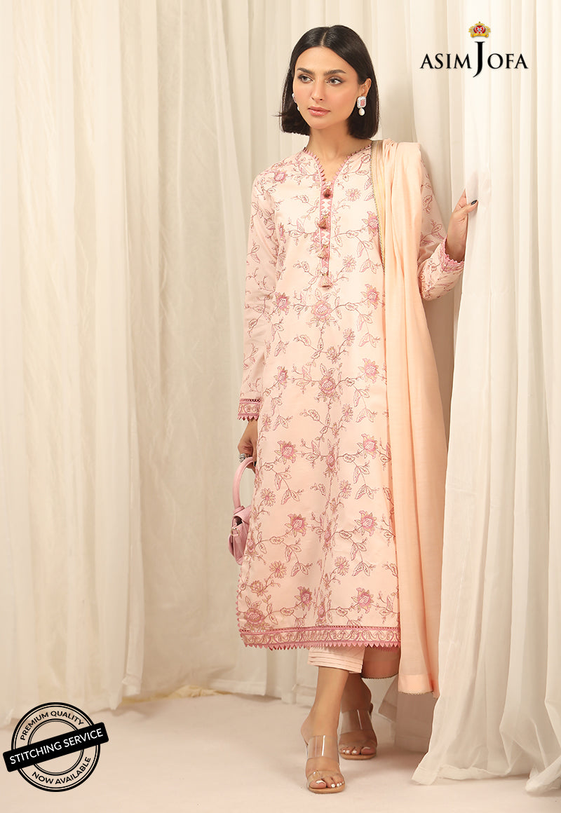 AJPB-177 EMBROIDERED CAMBRIC STITCHED 2 PCS