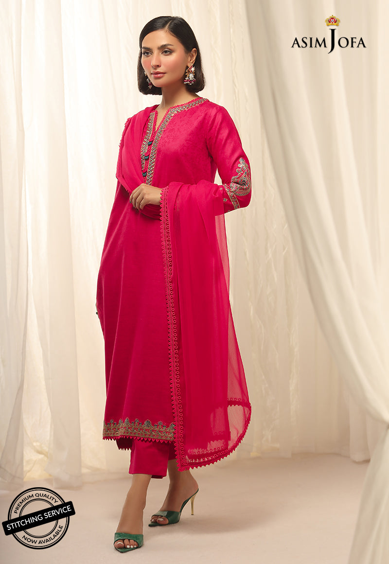 AJWE-09 EMBROIDERED SELF-JACQUARD 3 PCS
