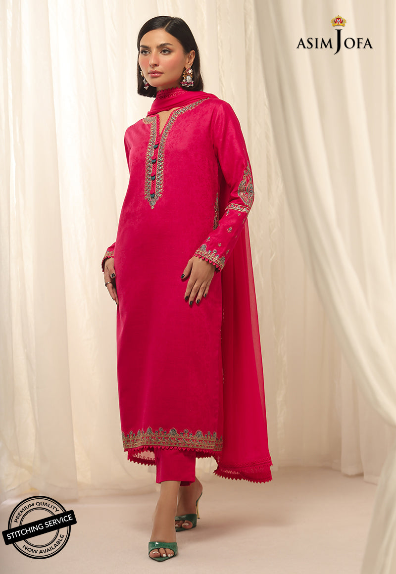 AJWE-09 EMBROIDERED SELF-JACQUARD 3 PCS