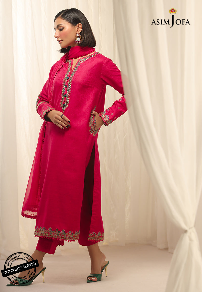 AJWE-09 EMBROIDERED SELF-JACQUARD 3 PCS