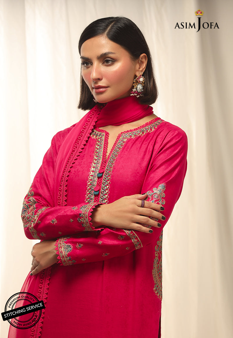 AJWE-09 EMBROIDERED SELF-JACQUARD 3 PCS