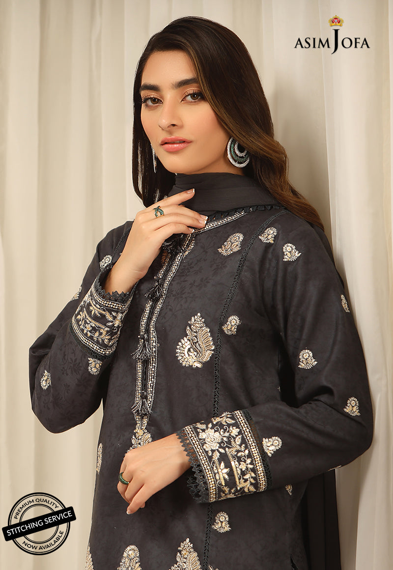 AJWE-12 EMBROIDERED SELF-JACQUARD 3 PCS