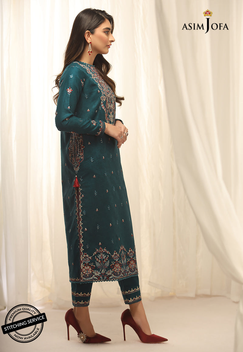 AJWED-15 EMBROIDERED SELFD-JACQUARD 2 PCS