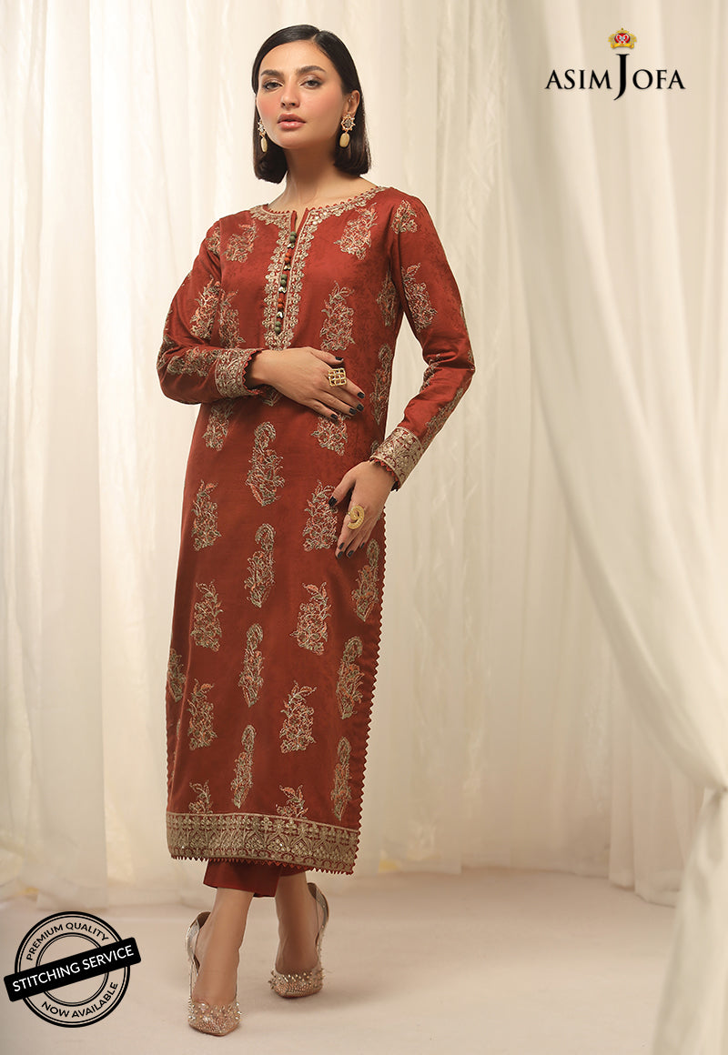AJWE-16 EMBROIDERED SELF-JACQUARD 2 PCS