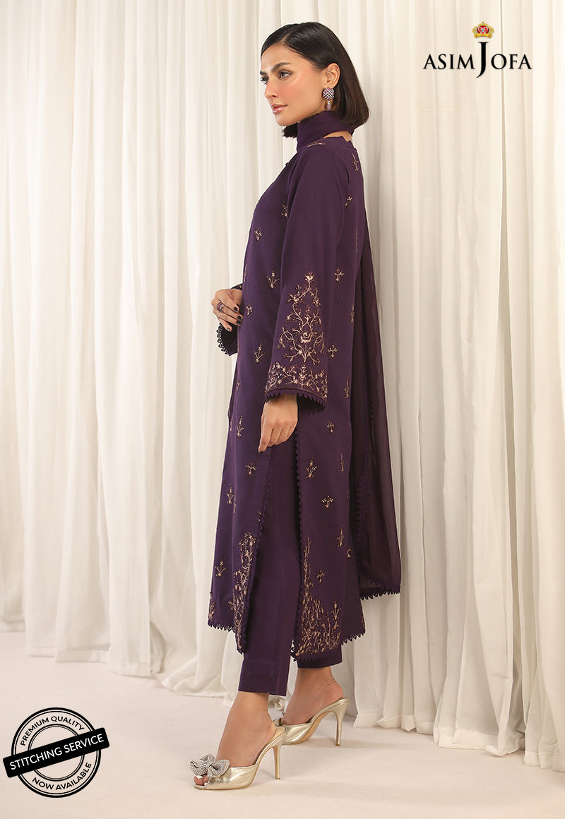 AJWE-17 EMBROIDERED CAMBRIC 3 PCS