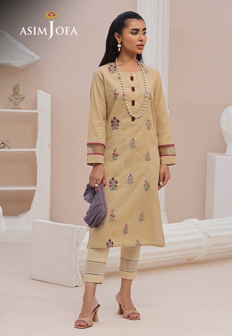 AJLP-10 EMBROIDERED TWISTED LAWN 3PCS