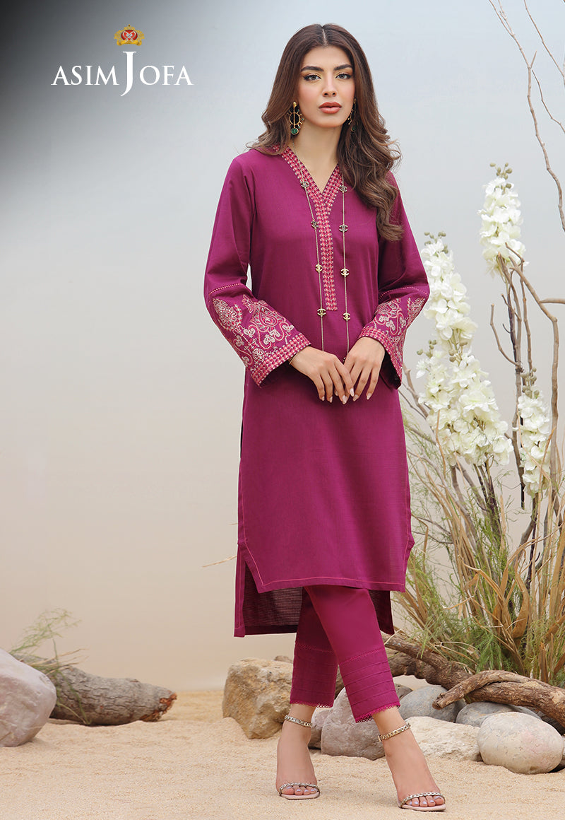 AJWS-11 (1-PC) EMBROIDERED SELF JACQUARD 1 PC