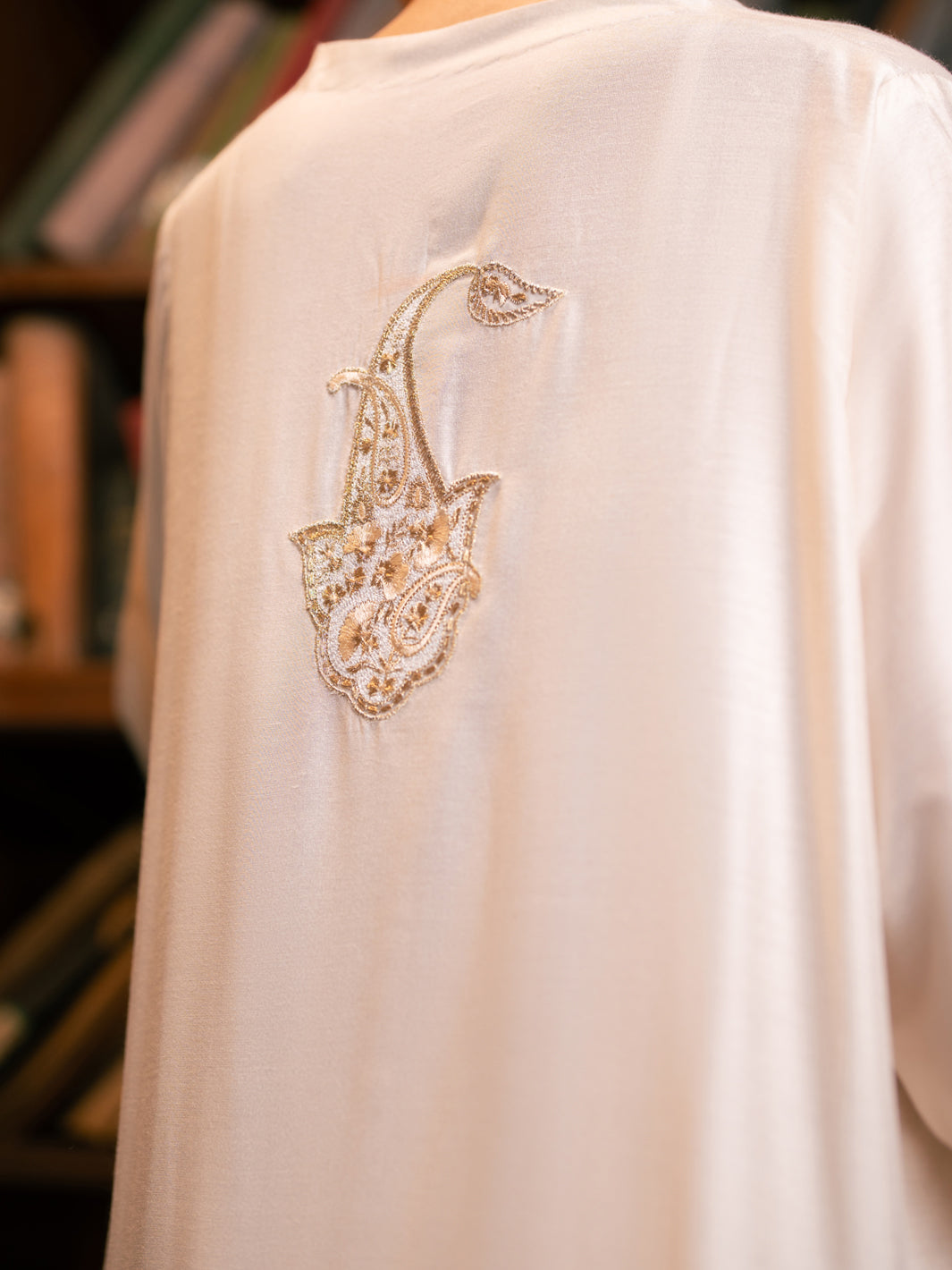 Off White Cotton Kurti - ALCR-LK-1143