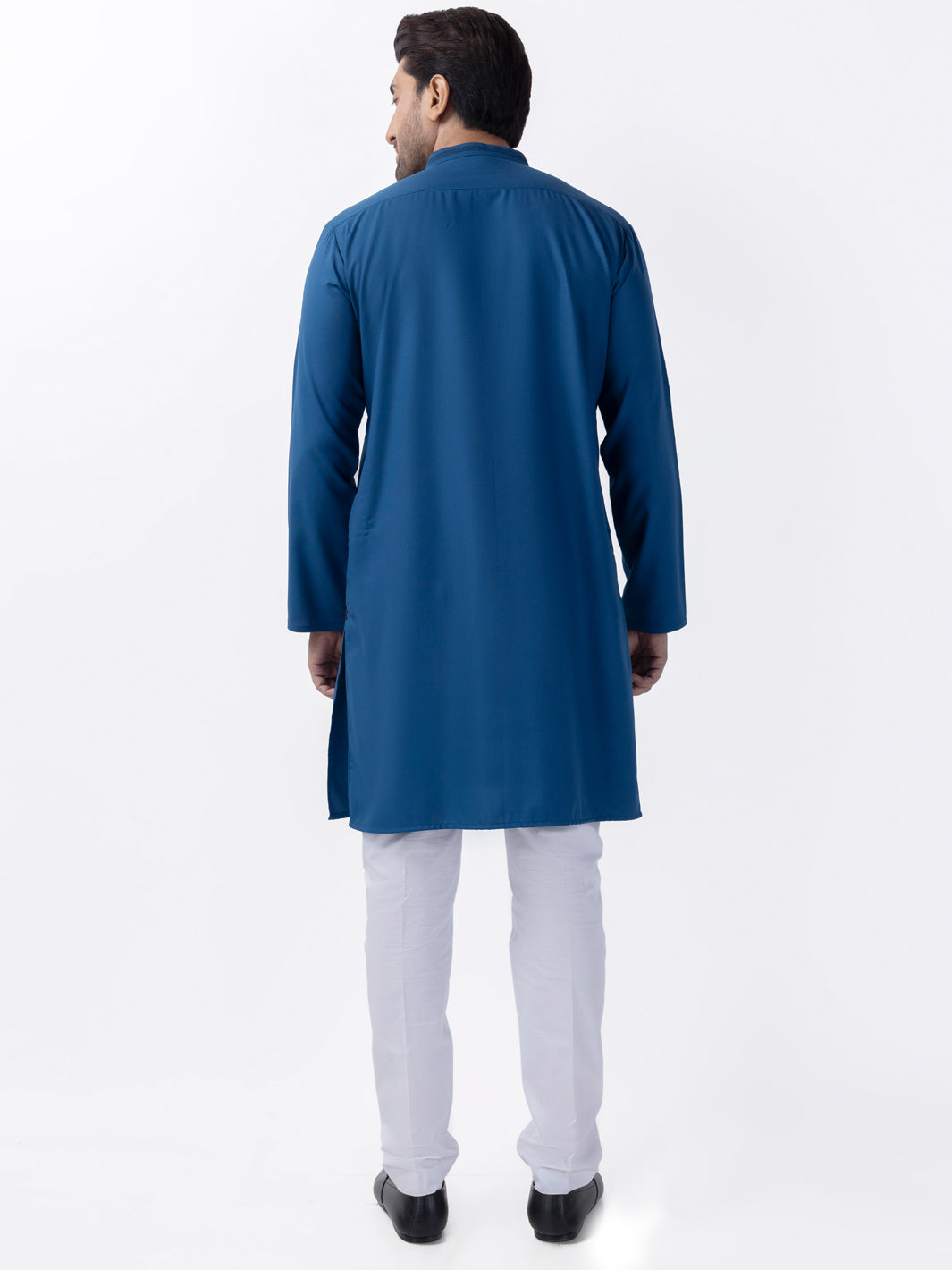 Blue Blended Kurta - AL-K-1166