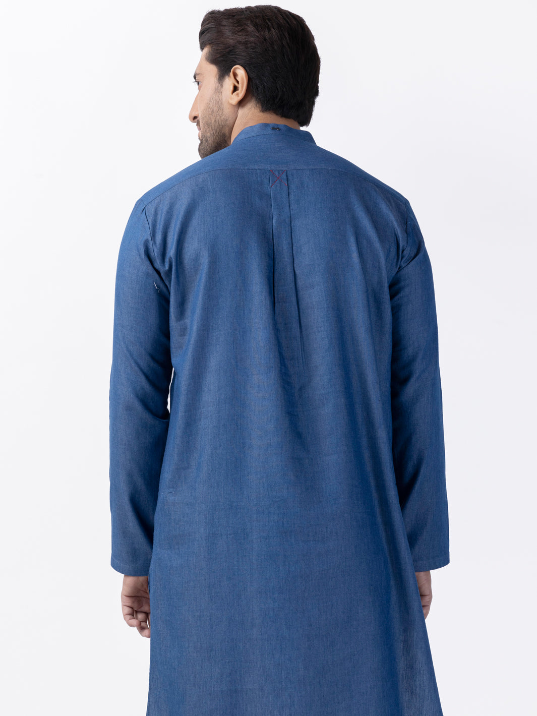 Blue Blended Kurta - AL-K-1173