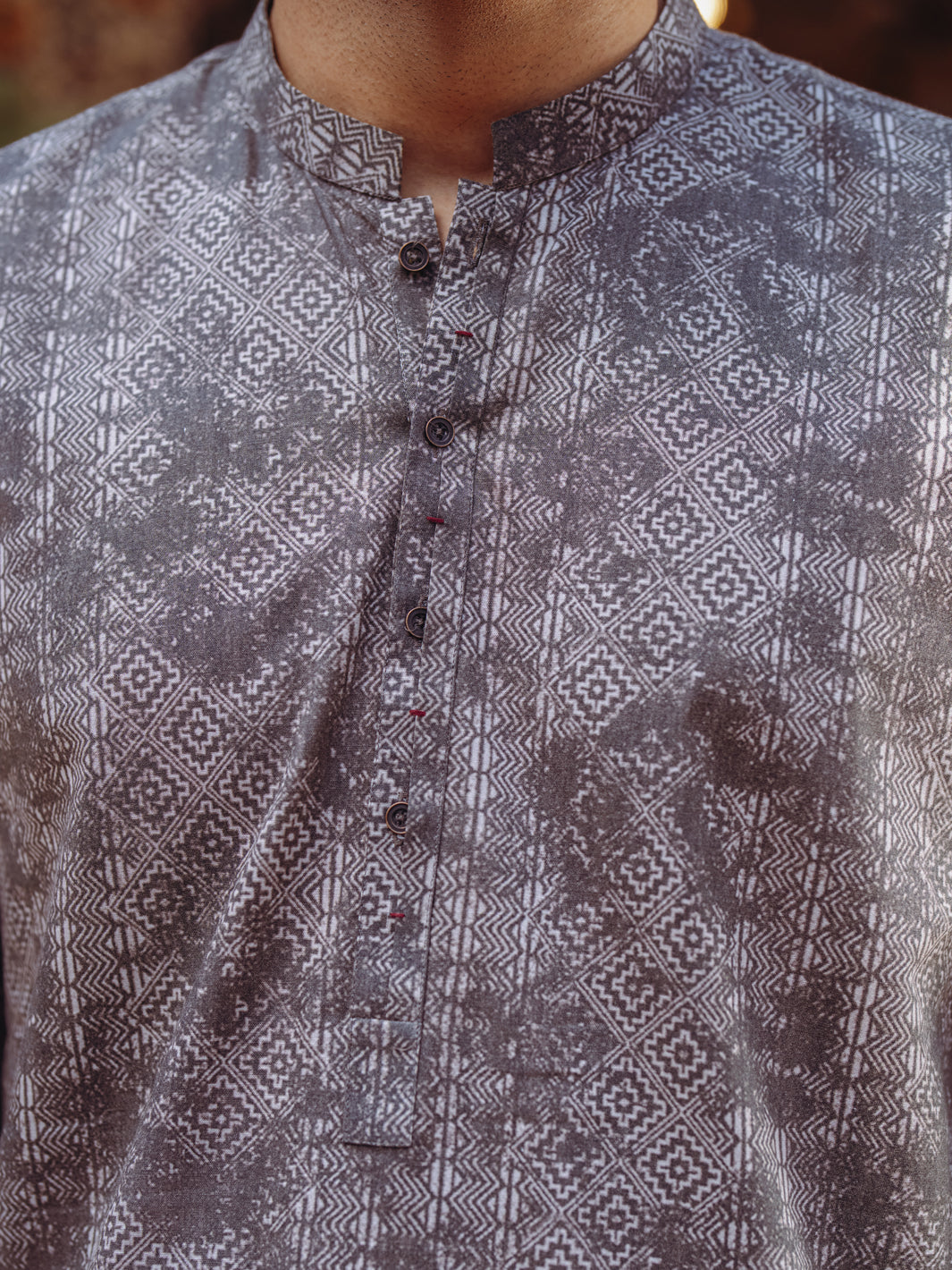 Brown Cotton Kurta - AL-K-1188