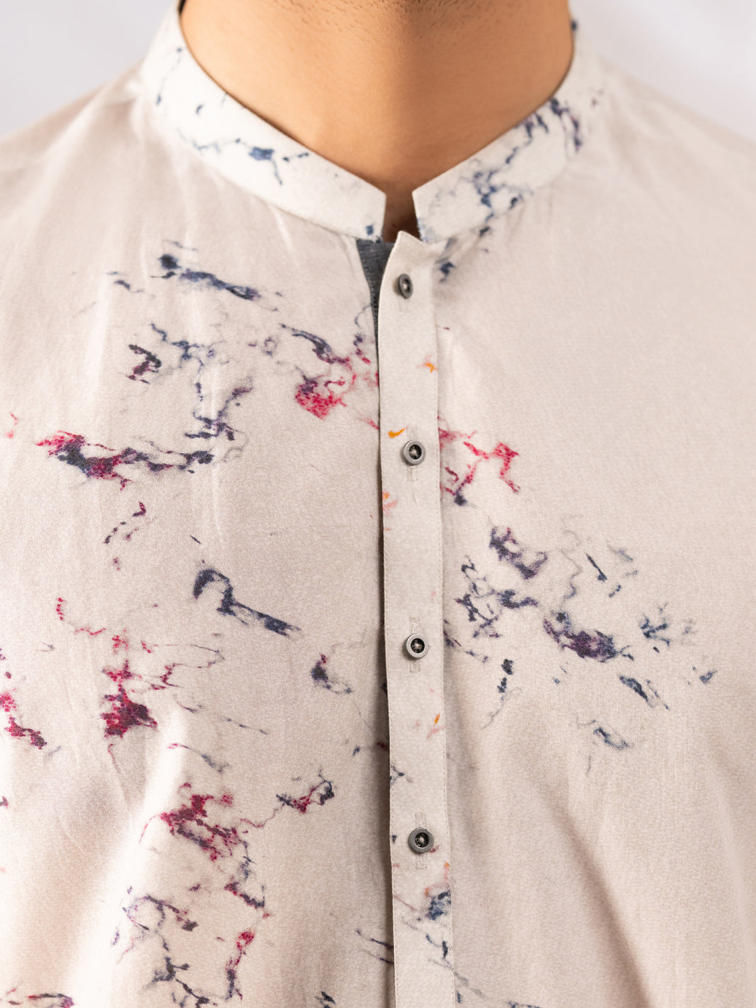 Sky Blue Cotton Kurta - AL-K-1284