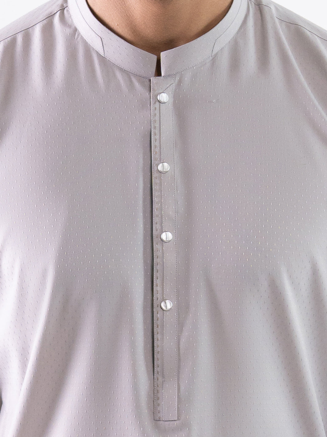 Ash Grey Cut & Sew Kurta Trousers - AL-KT-3338