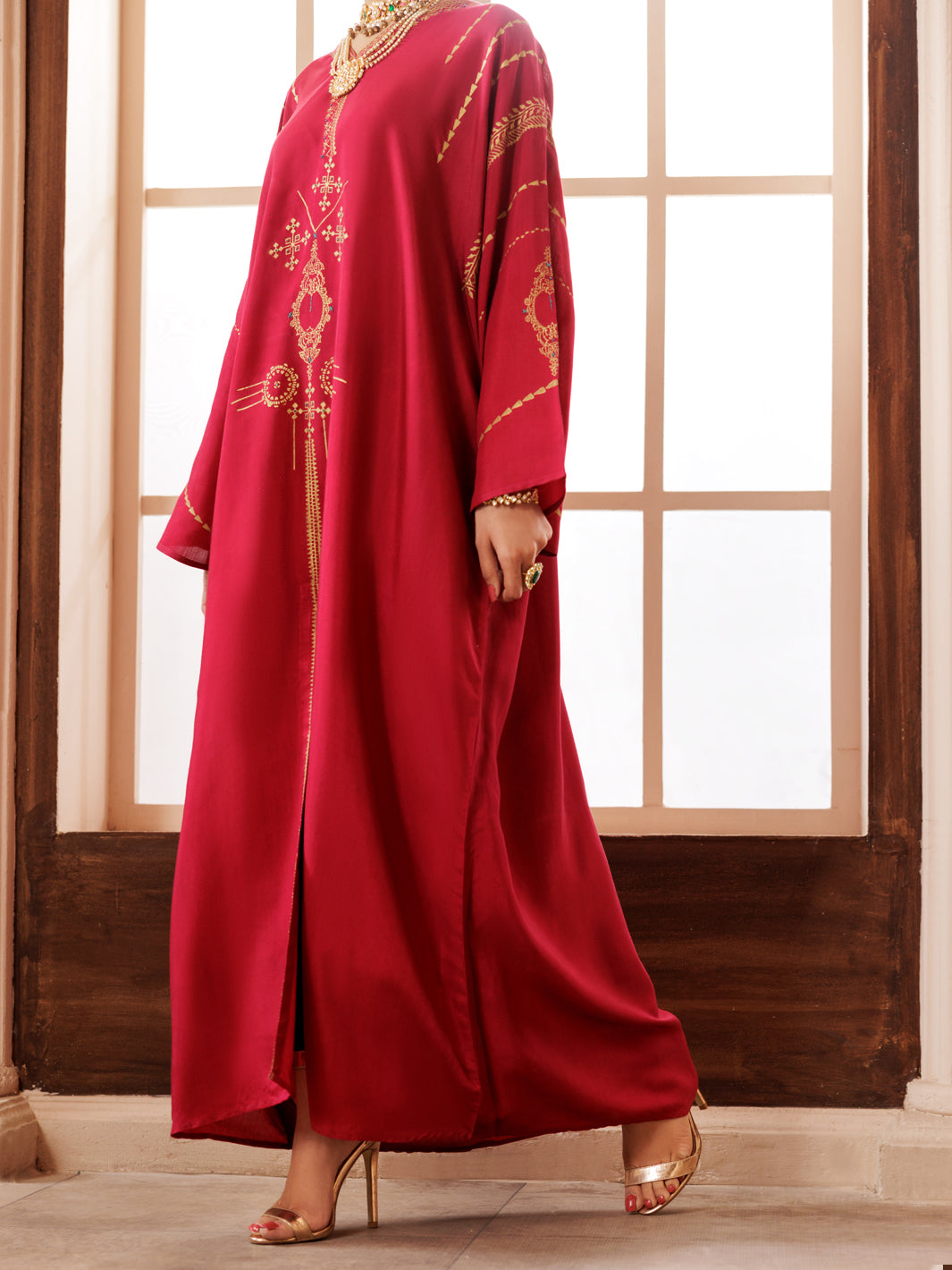 Pink Maple Silk Tunic - AL-LK-1006