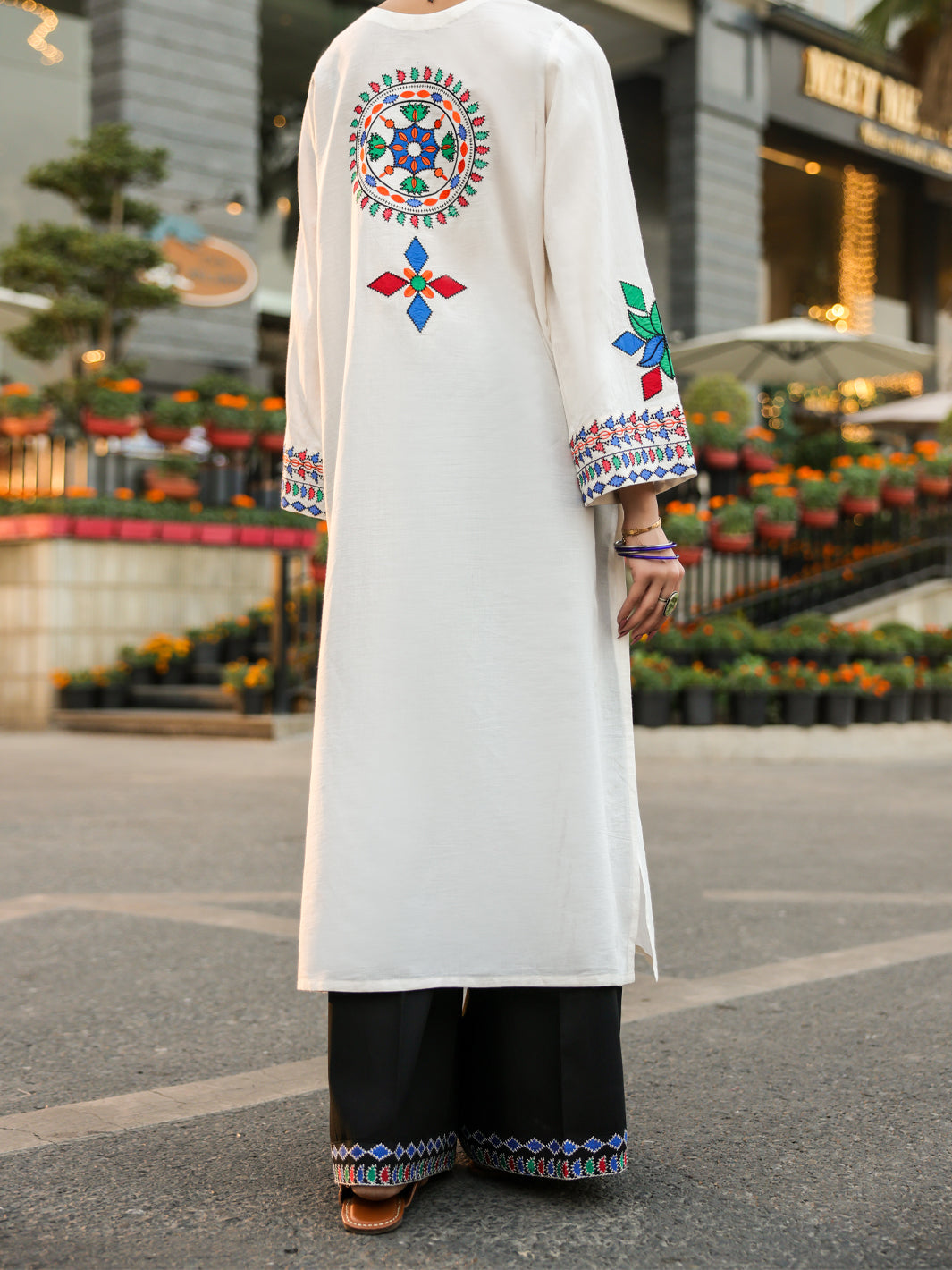 White Lawn Kurti - AL-LK-1168
