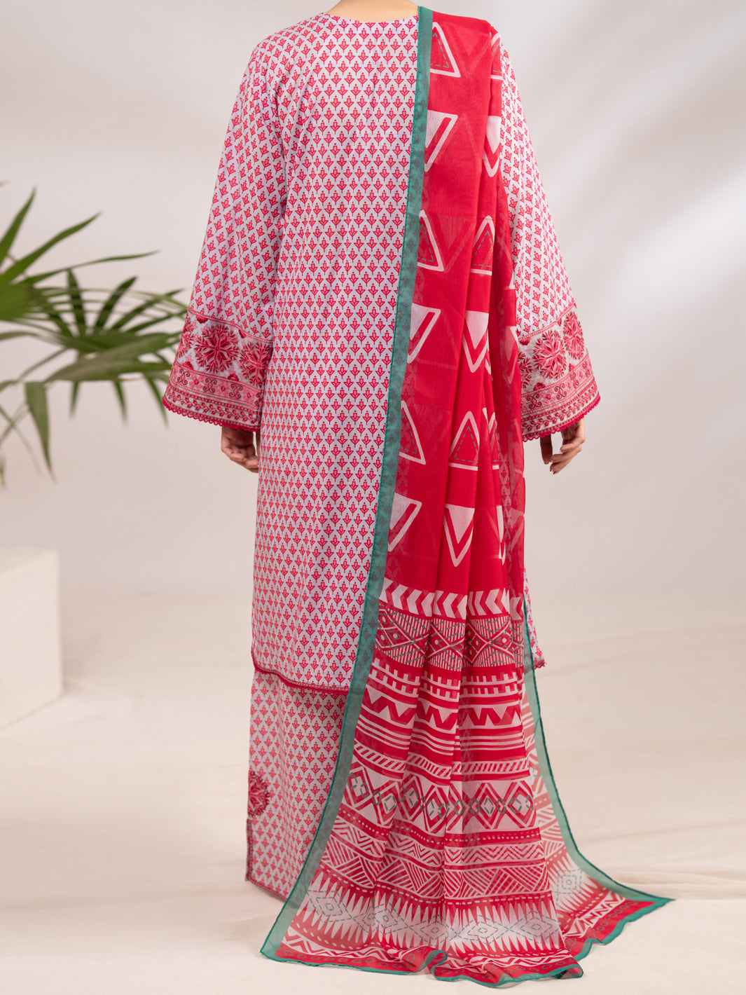 Pink Lawn 3Pc Unstitched - ALP-3PS-2422