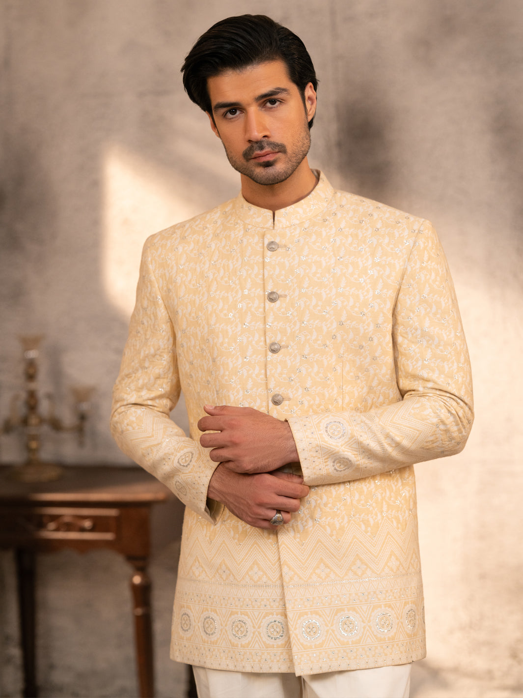 Yellow Prince Coat - AL-PCS-075C