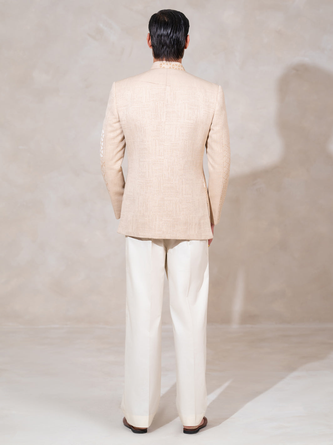 Beige Formal Prince Coat - AL-PCS-084