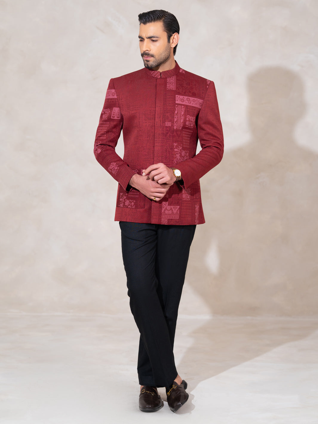 Red Formal Prince Coat - AL-PCS-085